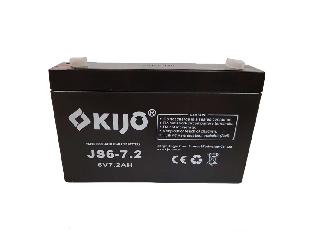 Аккумулятор Kijo 6V 7.2Ah (AGM) для ИБП и фонарей, клеммы F2