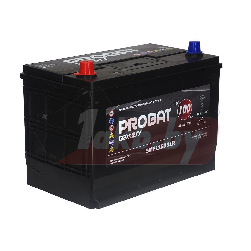 Probat Asia (100 А/ч, 850А) L+, Ca/Ca низкий корпус 225 мм для Hyundai HD78 и Kia Bongo - фото 2