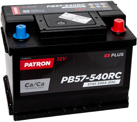 	 Patron PB57-540RC (57A/h), 540A R+ низ.