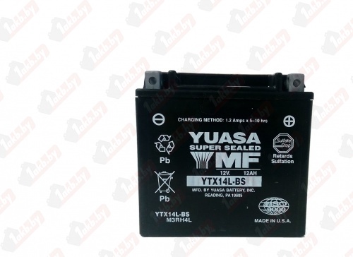 Yuasa YTX14L-BS (12 A/h), 200A R+