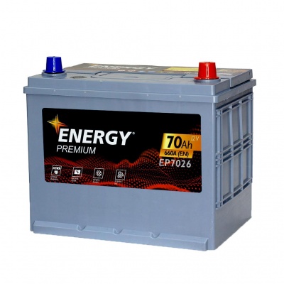 Energy Premium Asia EP7026 (70A/h), 660A R+ (с бортом)