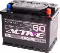Аккумулятор АКТЕХ Active Frost (60 A/h), 500A R+
