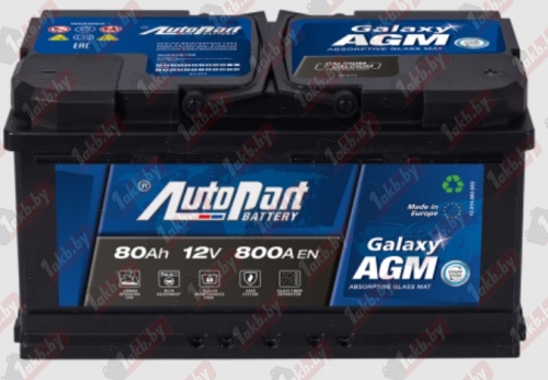 Autopart AGM Galaxy (80 A/h) 800A R+