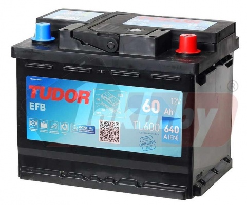 Tudor Start-Stop EFB TL600 (60 A/h), 640A R+