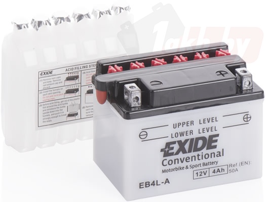 Exide EB4L-A (5,5 A/h), 45A R+