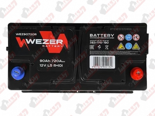 WEZER (90 A/h), 720A R+ (WEZ90720R)