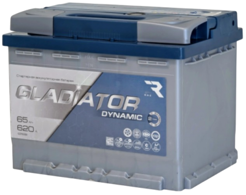 GLADIATOR Dynamic (65 А/h), 620A R+