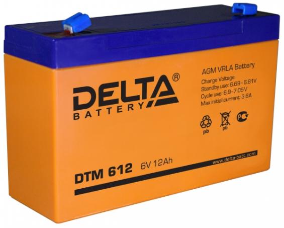 Аккумулятор для ИБП Delta DTM 612 6V-12 Ah Аккумулятор для ИБП Delta DTM 612 6V-12 Ah