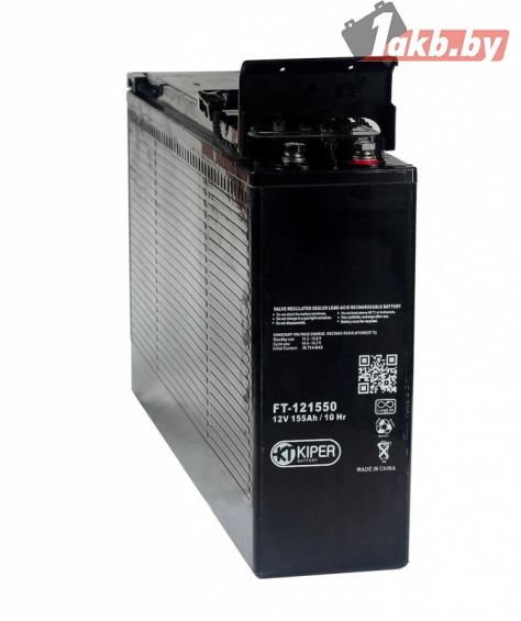Kiper FT12-55 (55 А/ч) AGM Front Terminal, узкий корпус для телеком-стоек ИБП