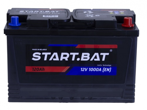 СтартБат (120 A/h), 1000A R+ (РБ) СтартБат (120 A/h), 1000A R+ (РБ)