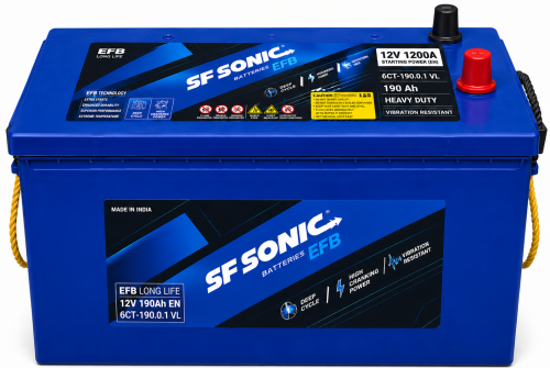 SF SONIC EFB (190 A/h), 1200A L+ (Exide) - фото 1