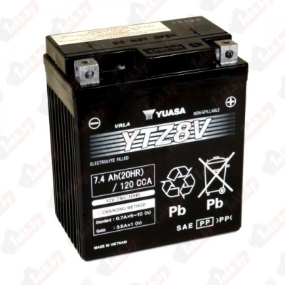 Yuasa YTZ8V (7 A/h), 120A R+