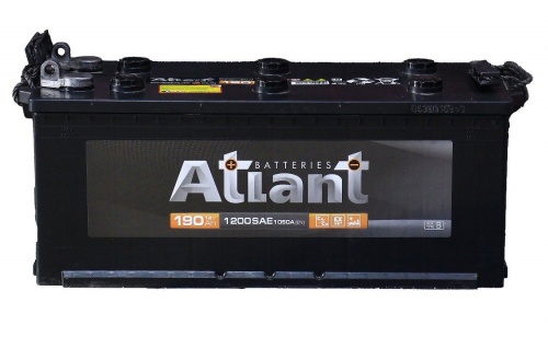 Atlant (190 A/h), 1050A R+ (клеммы под болт)