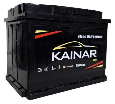 Аккумулятор KAINAR EFB (65 A/h), 640A R+ Аккумулятор KAINAR EFB (65 A/h), 640A R+