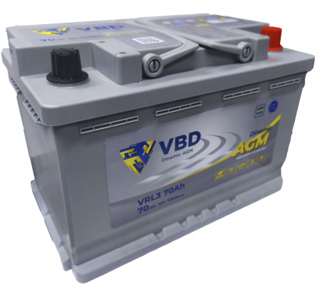 VBD AGM (70 A/h), 720A R+ VBD AGM (70 A/h), 720A R+