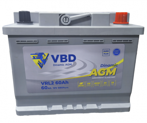 VBD AGM (60 A/h), 660A R+