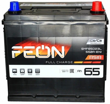 Feon Asia (65 A/h), 550A R+