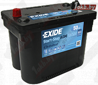 Аккумулятор Exide Start-Stop AGM EK508 (50 A/h), 800A