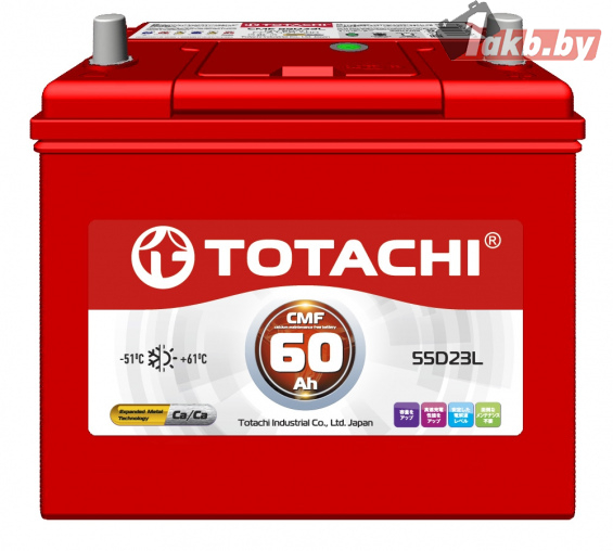 Totachi CMF55D23L (60 А/ч, 550А) L+, Ca/Ca, Hyundai ix35 / Kia Sportage