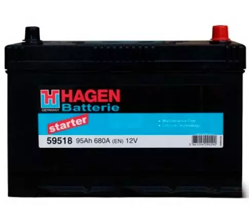 HAGEN Asia (95 A/h), 680A R+
