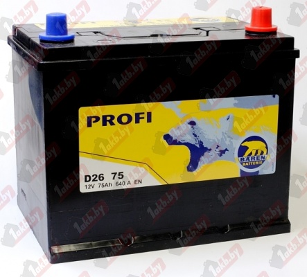 Baren Profi JIS (75 A/h), 640А R+ 7905693