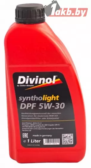 Divinol Syntholight DPF 5W-30 1л