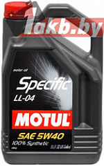 Моторное масло Motul Specific LL-04 5W40 5л