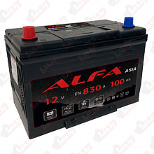 Аккумулятор ALFA Asia (100 A/h), 830A L+