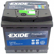 Аккумулятор Exide Premium EA531 (53 A/h), 540A L+