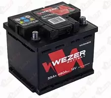 Аккумулятор WEZER (55 A/h), 480A R+