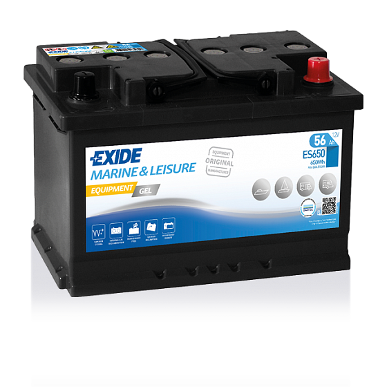 Exide Equipment Gel ES650 (56 A/h), 650Wh R+