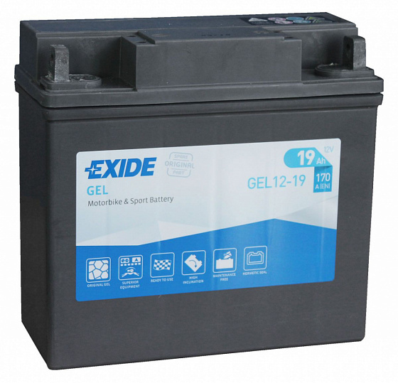 Exide GEL12-19 (19 A/h), 170A R+