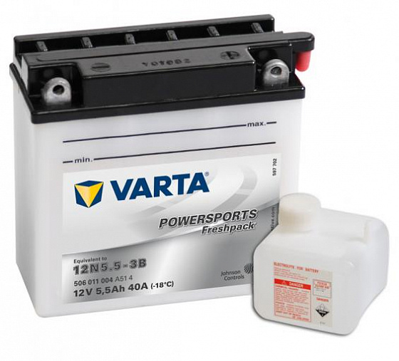 Varta Powersports Freshpack 506 011 004 (5,5 A/h), 55A R+
