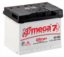 Аккумулятор A-mega Ultra Plus (64 A/h), 640А R+