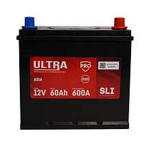 Аккумулятор ULTRA PRO Asia (60 A/h), 600A R+ (с бортом)