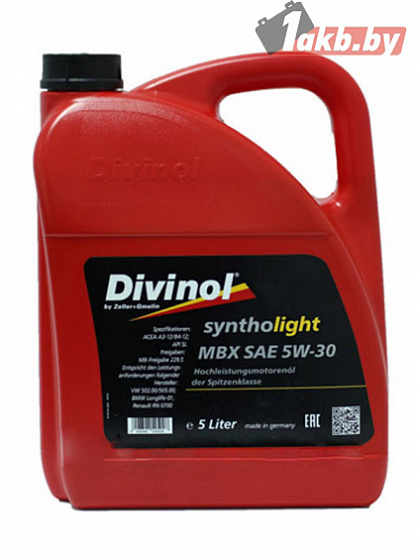 Divinol Syntholight MBX 5W-30 5л