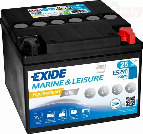 Exide Equipment Gel ES290 (25 A/h), 290Wh R+
