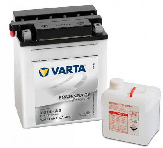 Varta Powersports Freshpack 514 012 014 (14 A/h), 190A L+