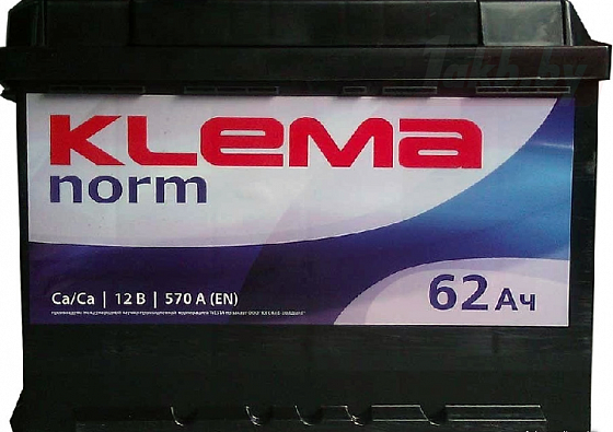 Klema Norm 6CТ-62A (62 A/h), 570A R+