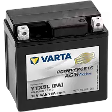 Аккумулятор Varta Powersports AGM Active 504 909 007 (4 A/h), 75A R+