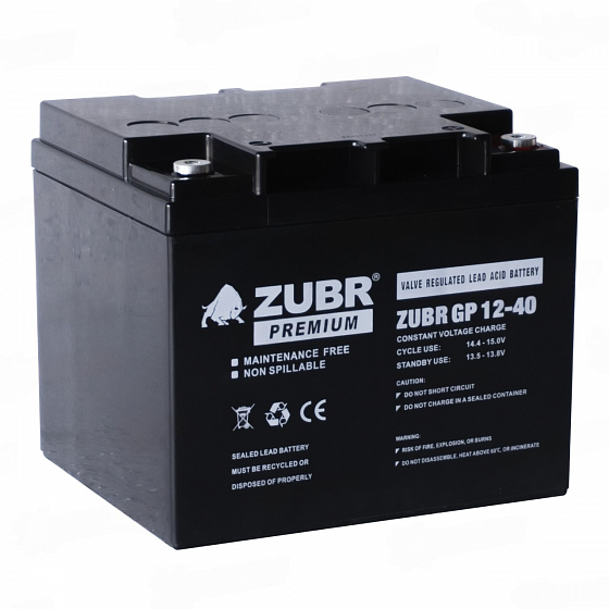 Аккумулятор для ИБП Zubr AGM (40 A/h) 12V