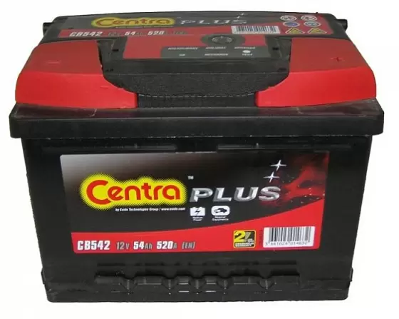 Centra Plus CB542 (54 А/ч), 520A R+