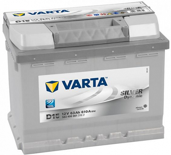 Varta Silver Dynamic D15 (63 А/h), 610А R+ (563 400 061)