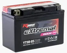 Аккумулятор RDrive eXtremal Iridium AGM YT9B-BS (8,4 A/h), 115A L+