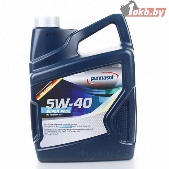 Pennasol Super Pace 5W-40 4л