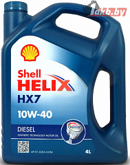 Моторное масло Shell HX-7 Diesel 10w40 4л.