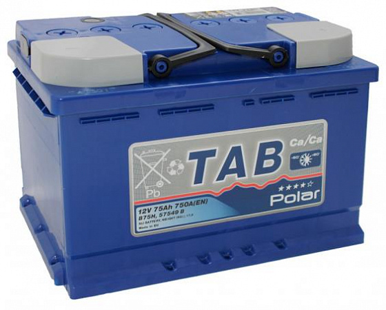 TAB Polar Blue (75 A/h), 700А R+