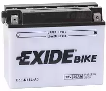 Аккумулятор Exide E50-N18L-A3 (20 A/h), 260A R+