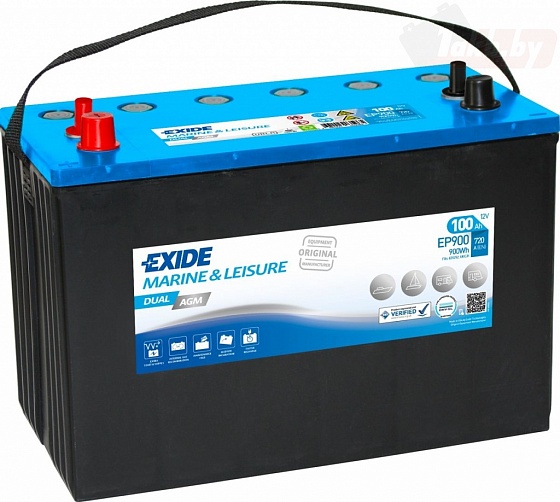 Exide Dual AGM EP900 (100 A/h), 900Wh, 720A