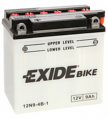 Аккумулятор Exide 12N9-4B-1 (9 A/h), 85A L+